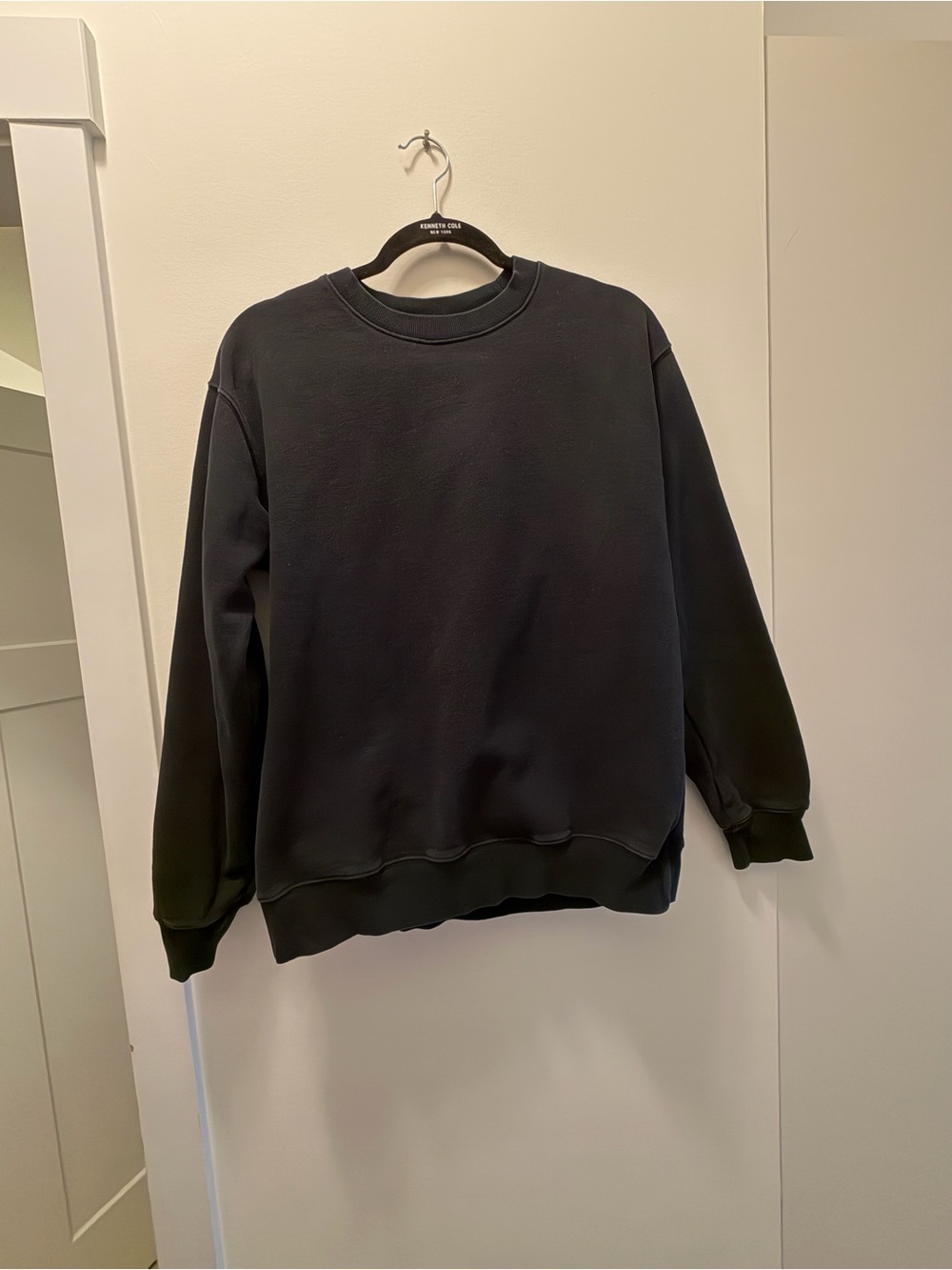 Aritzia Sweatfleece CosyAF Crewneck Sweatshirt In Black